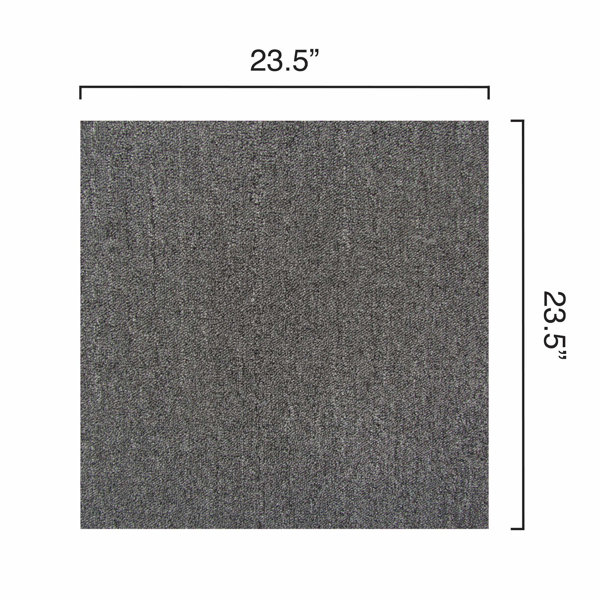 EZ Carpet Nomad 23.5" x 23.5" Level Loop Peel and Stick Carpet Tile